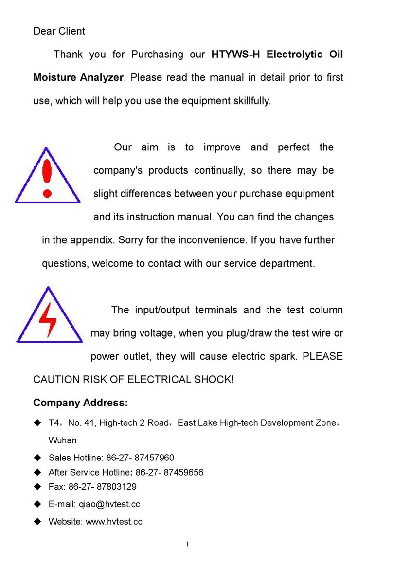 HVTest HTYWS-H User manual HVTest HTYWS-H User manual