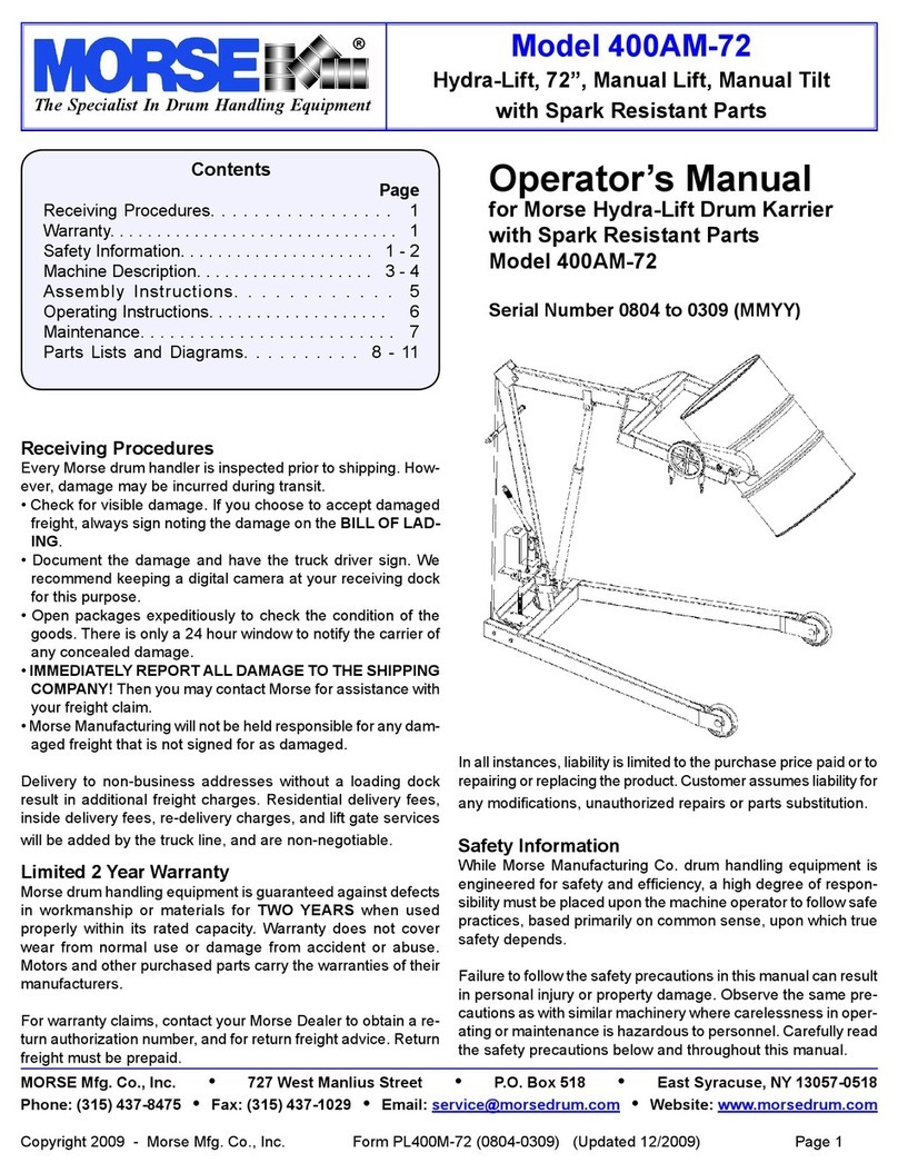 morse 400AM-72 User manual morse 400AM-72 User manual