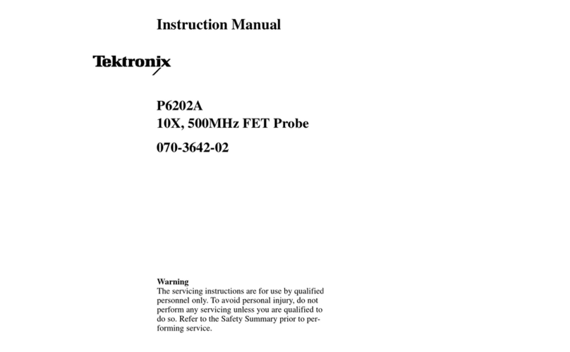 Tektronix P6202A User manual