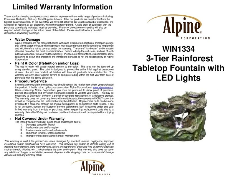 Alpine Rainforest WIN1334 quick start guide