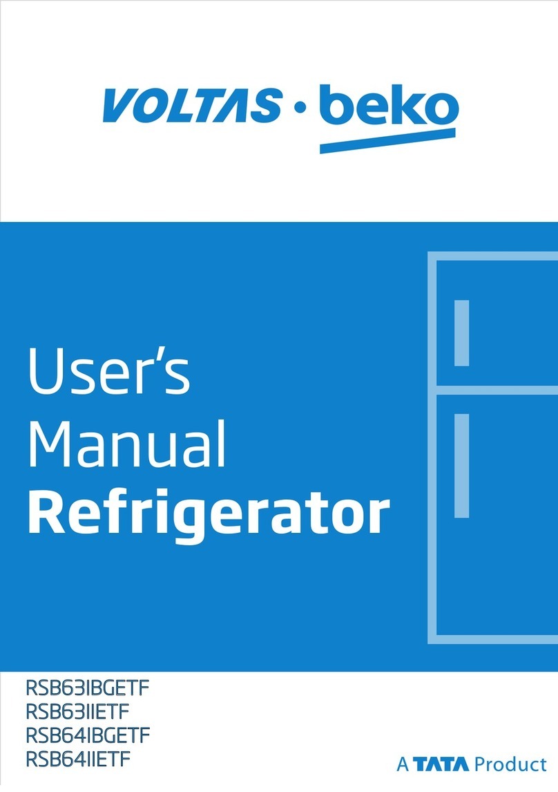 TATA Motors Voltas Beko RSB63IBGETF user manual