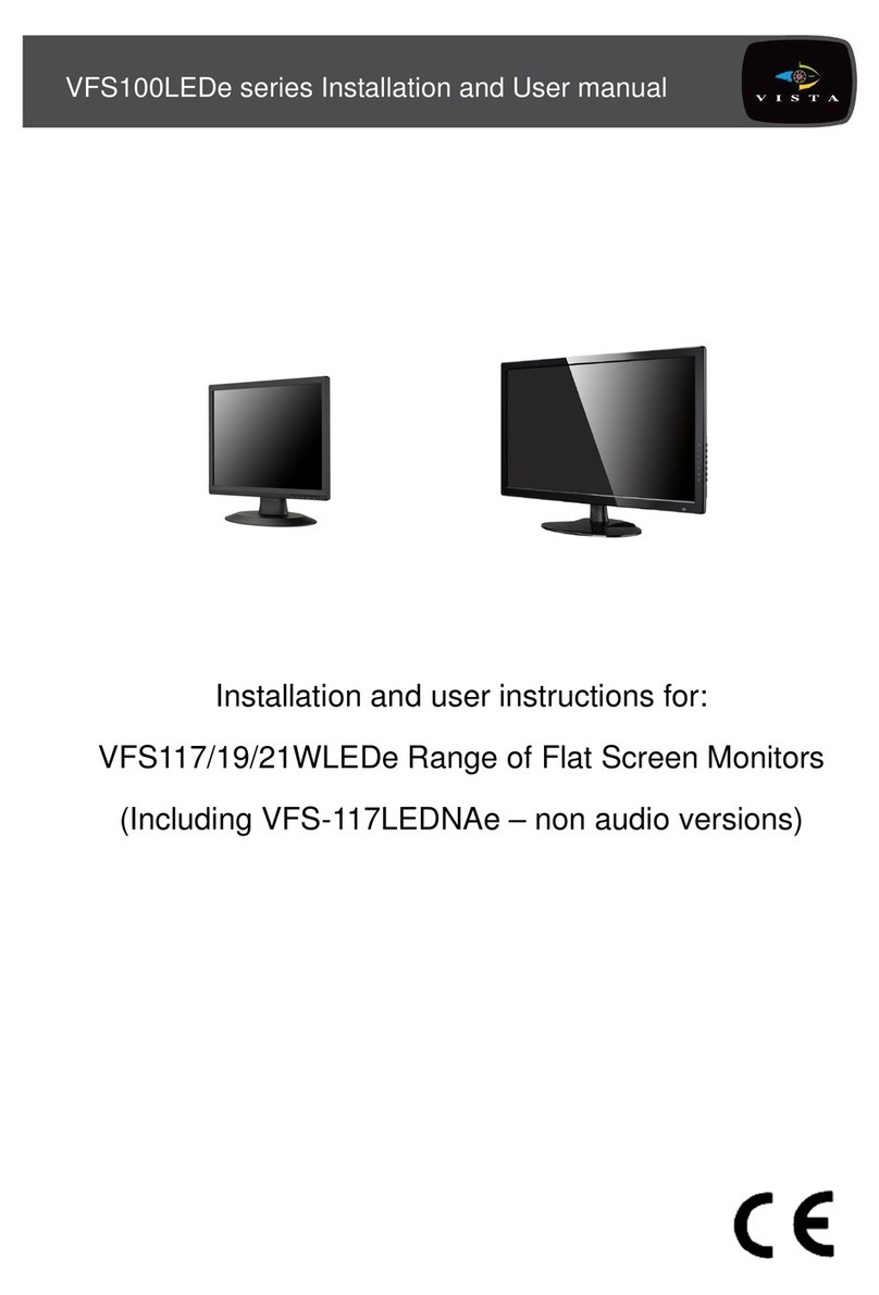 Vista VFS100LEDe Series User manual Vista VFS100LEDe Series User manual