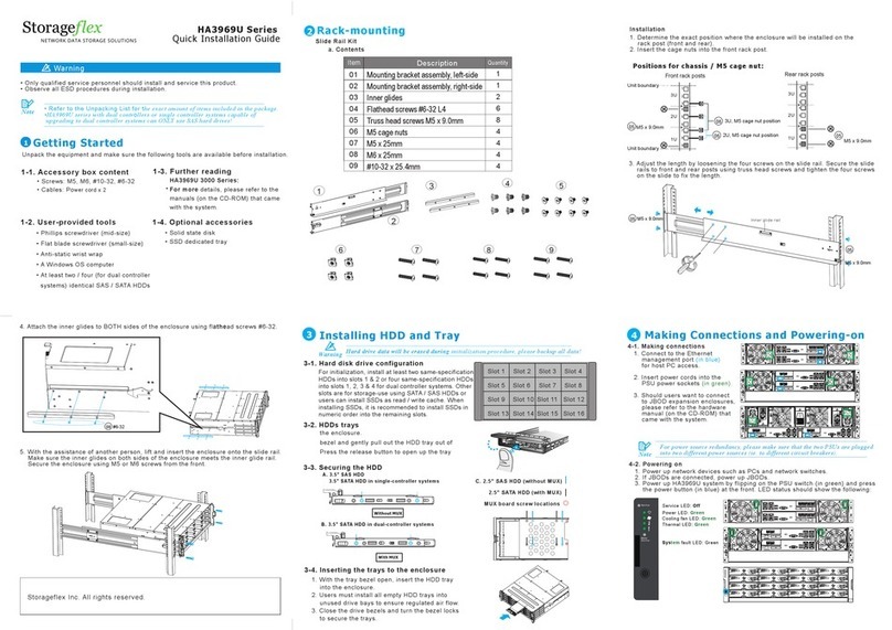 Storageflex HA3969U Series Quick installation guide