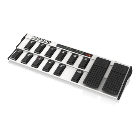 Behringer MIDI FOOT CONTROLLER FCB1010 user manual