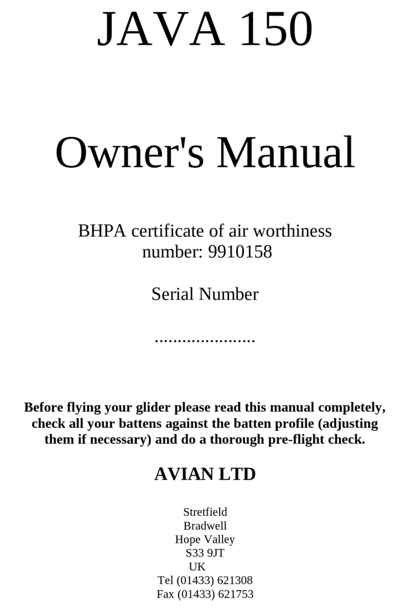 Avian JAVA 150 User manual