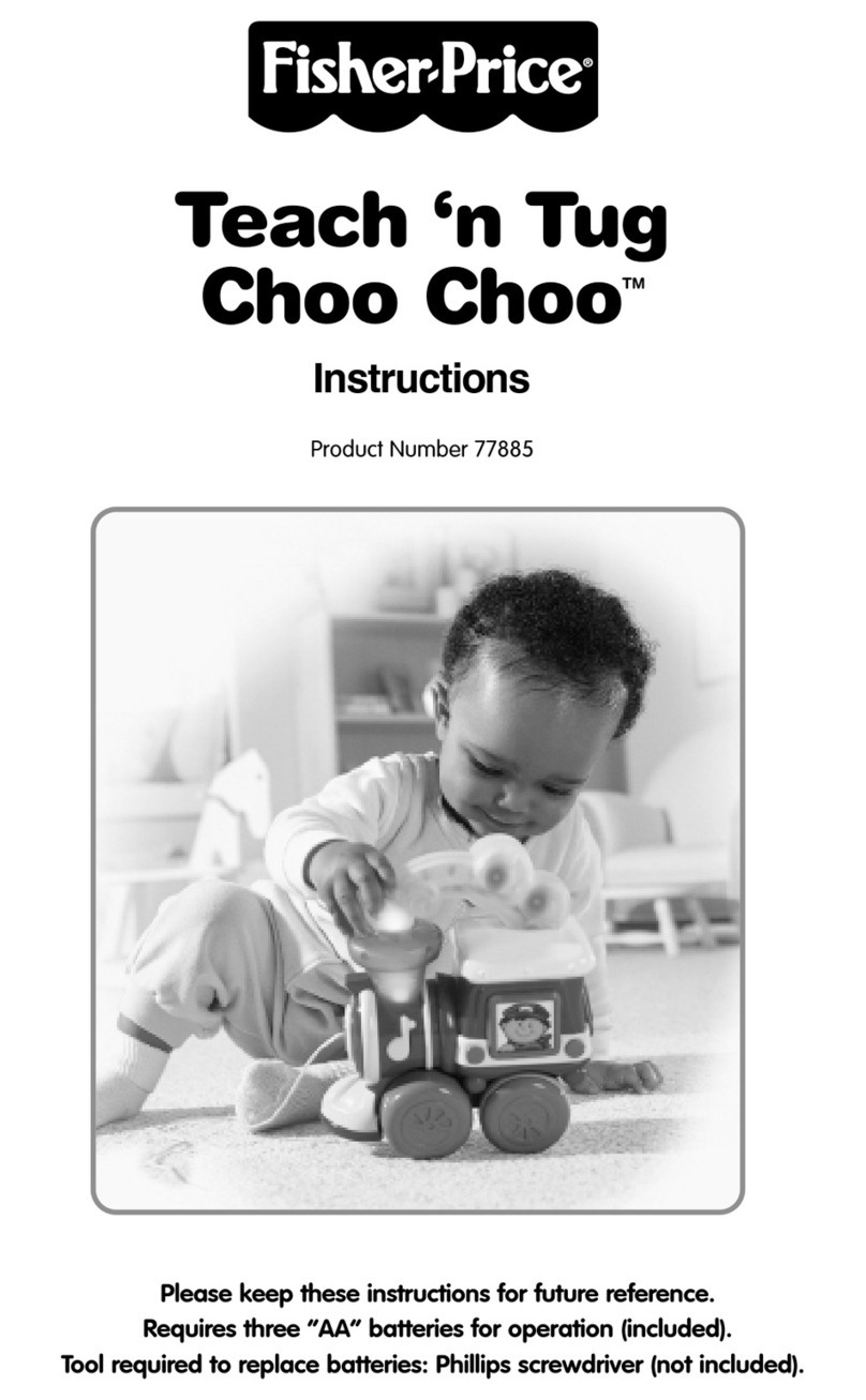 Fisher-Price Teach 'n Tug Choo Choo 77885 User manual
