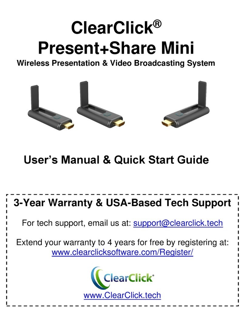 ClearClick Present+Share Mini Users manual & quick start guide