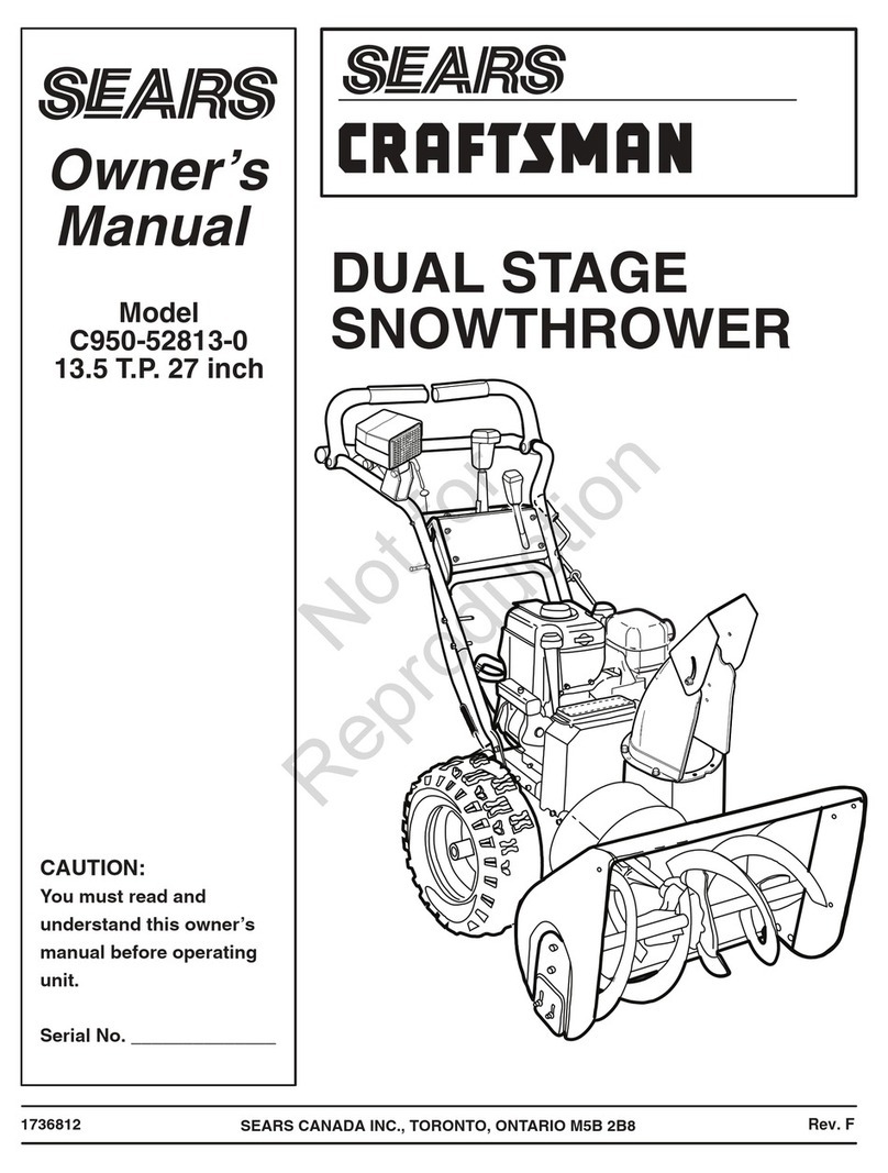 Sears Craftsman C950-52813-0 owner's manual