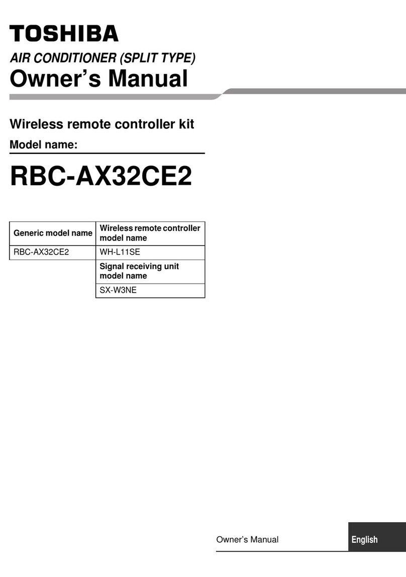Toshiba RBC-AX32CE2 User manual Toshiba RBC-AX32CE2 User manual
