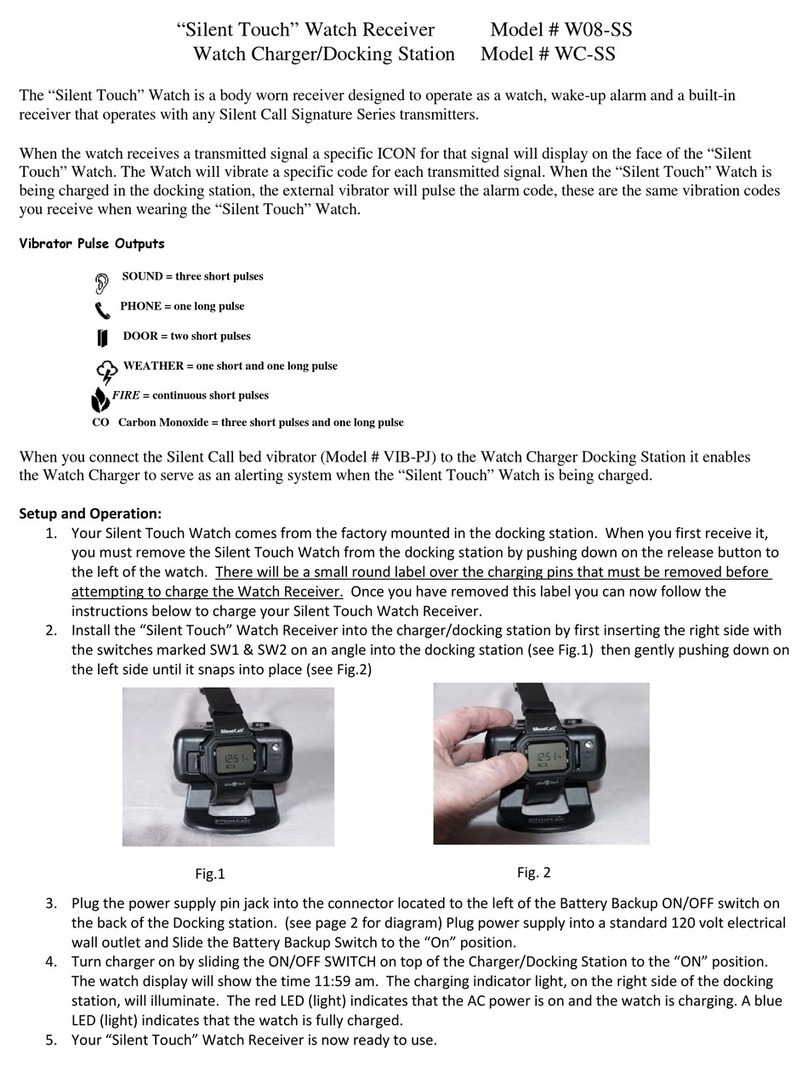 Silent Call Communications Silent Touch W08-SS manual