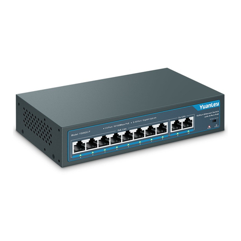 YUANLEY 6 Port 10/100Mbps PoE Switch user manual YUANLEY 6 Port 10/100Mbps PoE Switch user manual