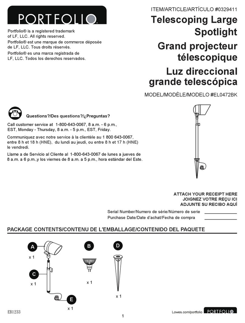 LF Portfolio EL0472BK manual