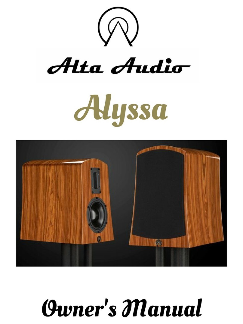 Alta Audio Alyssa owner's manual
