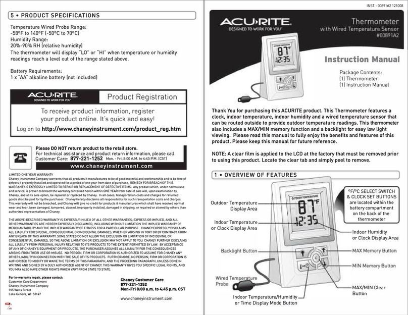 ACU-RITE 00801A2 User manual