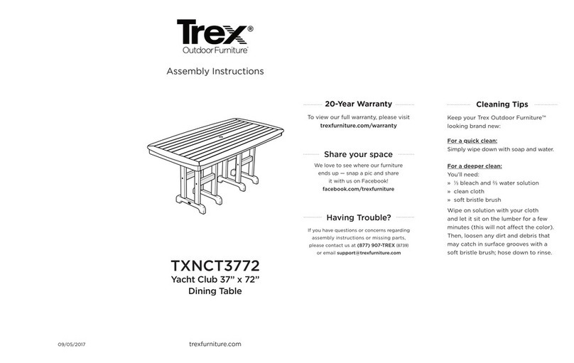 TREX Yacht Club TXNCT3772 Assembly instructions
