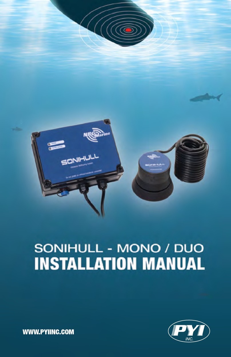 PYI NRG MARINE SONIHULL MONO installation manual