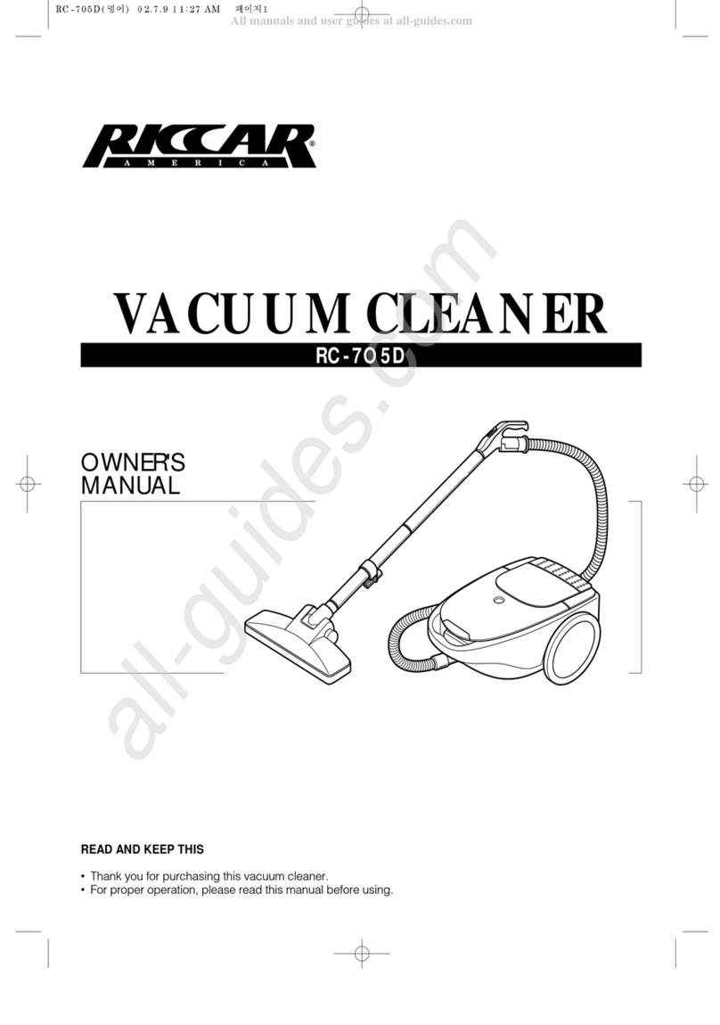 Riccar RC-705D owner's manual