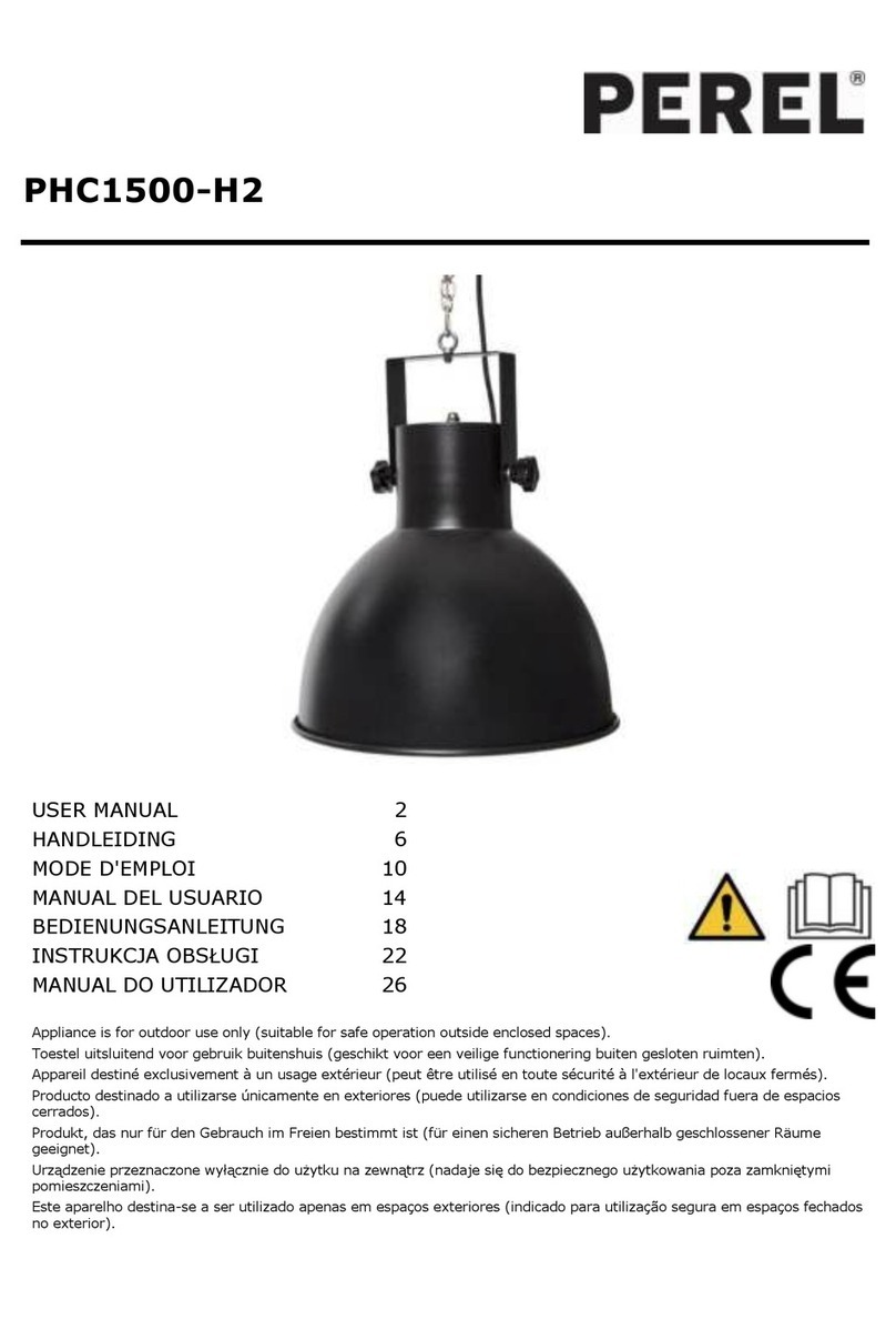 Perel PHC1500-H2 User manual Perel PHC1500-H2 User manual