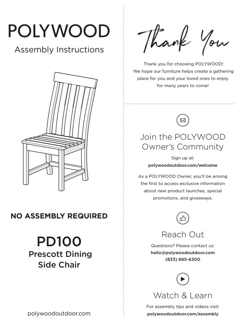 Polywood Prescott PD100 Assembly instructions