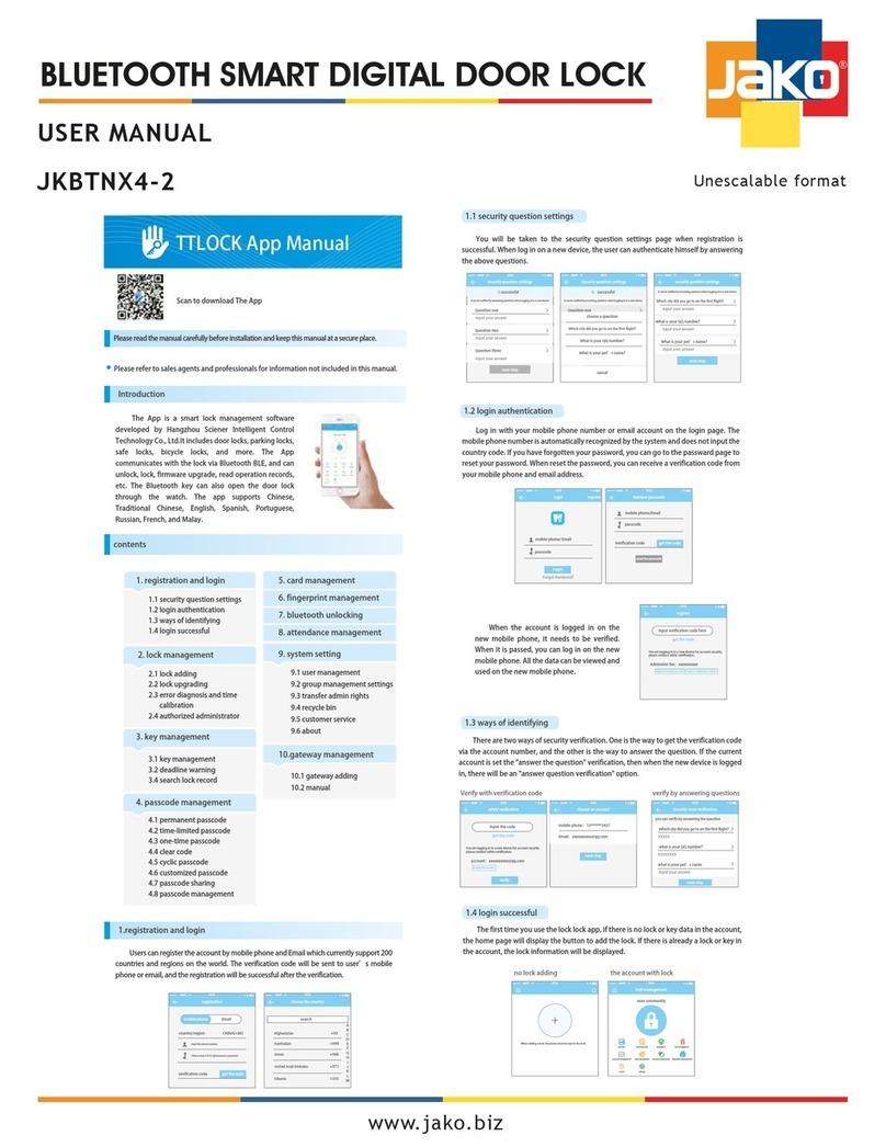 JAKO JKBTNX4-2 user manual