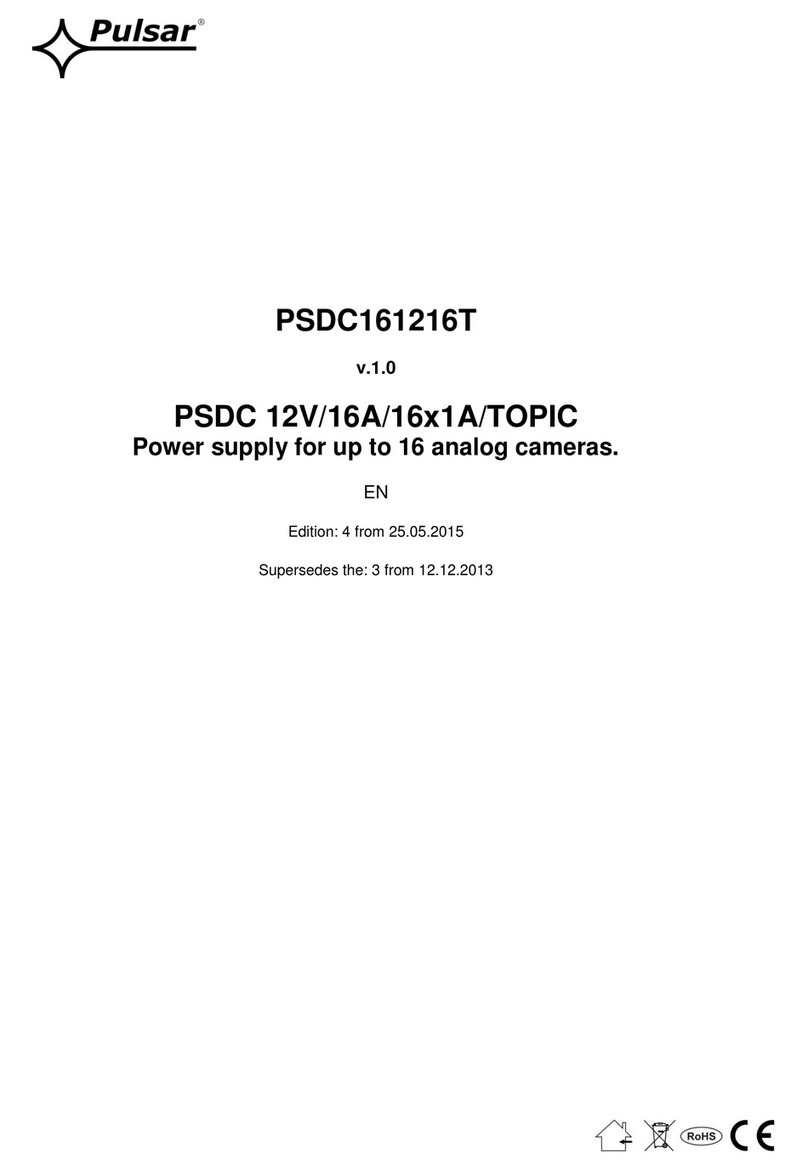 Pulsar PSDC161216T quick start guide