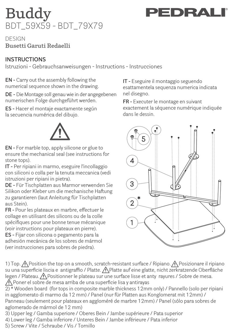 Pedrali Buddy BDT 59X59 instructions Pedrali Buddy BDT 59X59 instructions