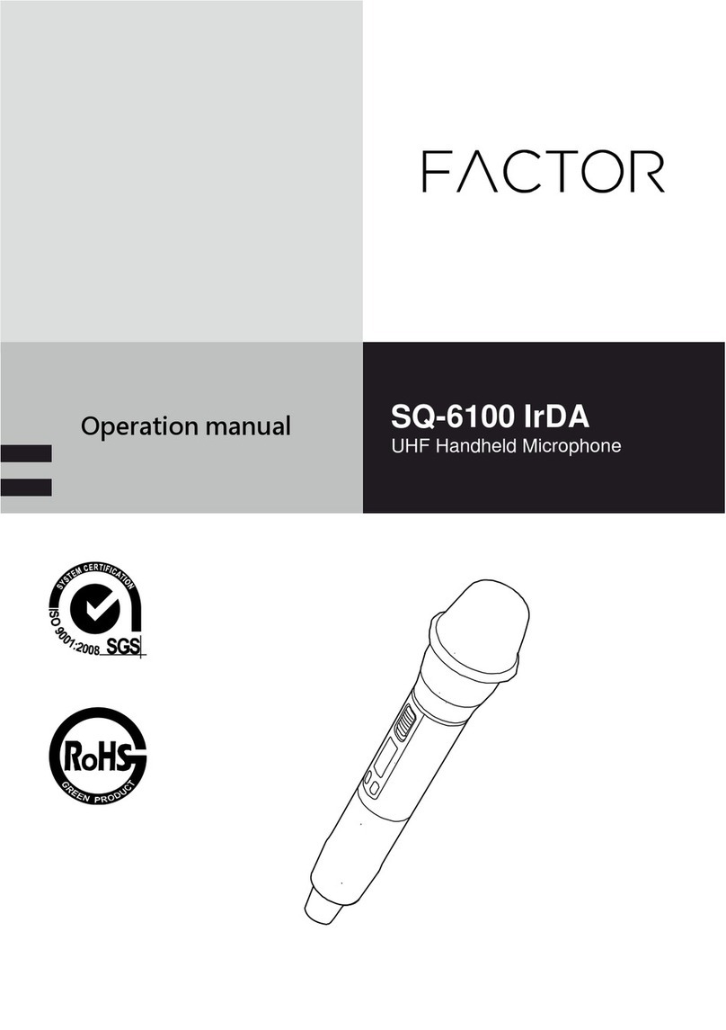 Factor SQ-6100 IrDA Operation manual