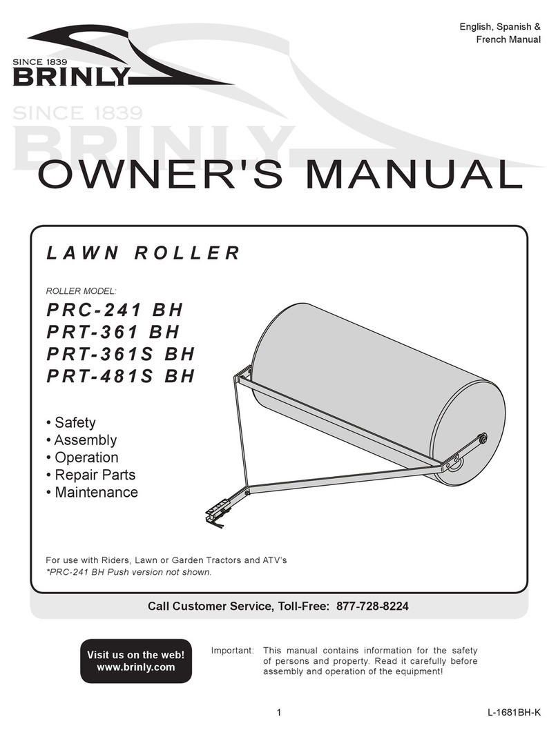 Brinly PRC-361 BH owner's manual