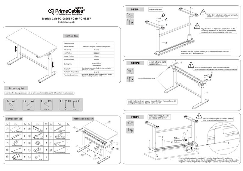 Ergo PrimeCables Cab-PC-08255 installation guide