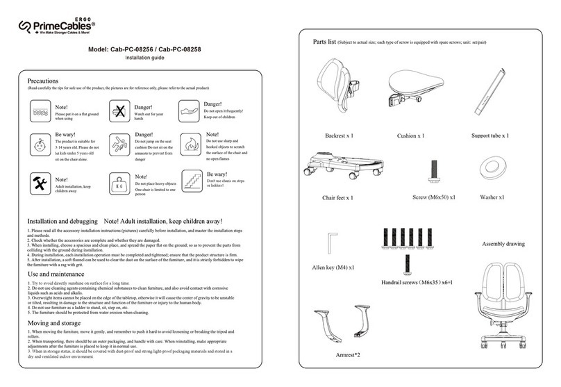 Ergo PrimeCables Cab-PC-08256 installation guide