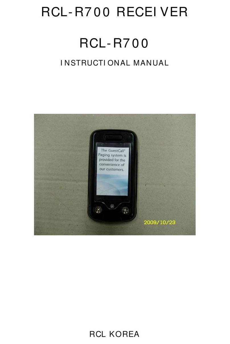 RCL R700 Instructional manual