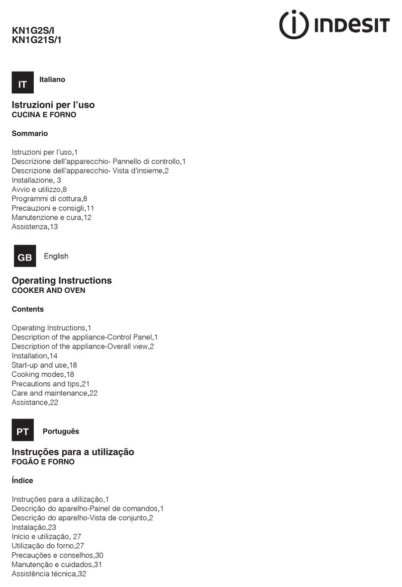 Indesit KN1G2S/I S operating instructions