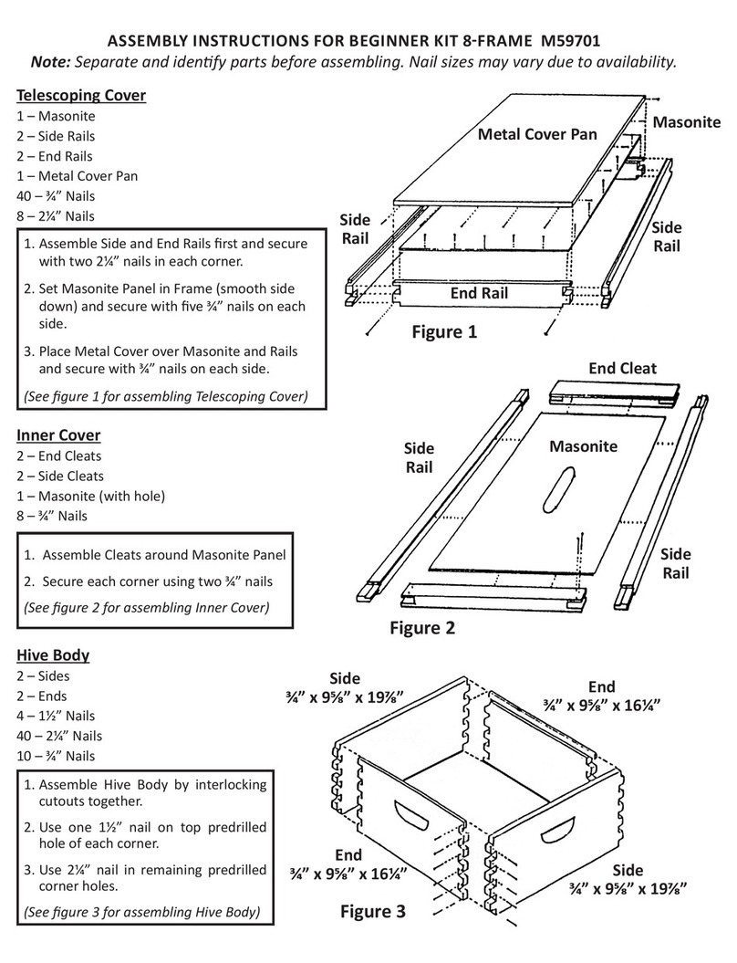 BEEHIVE M59701 Assembly instructions