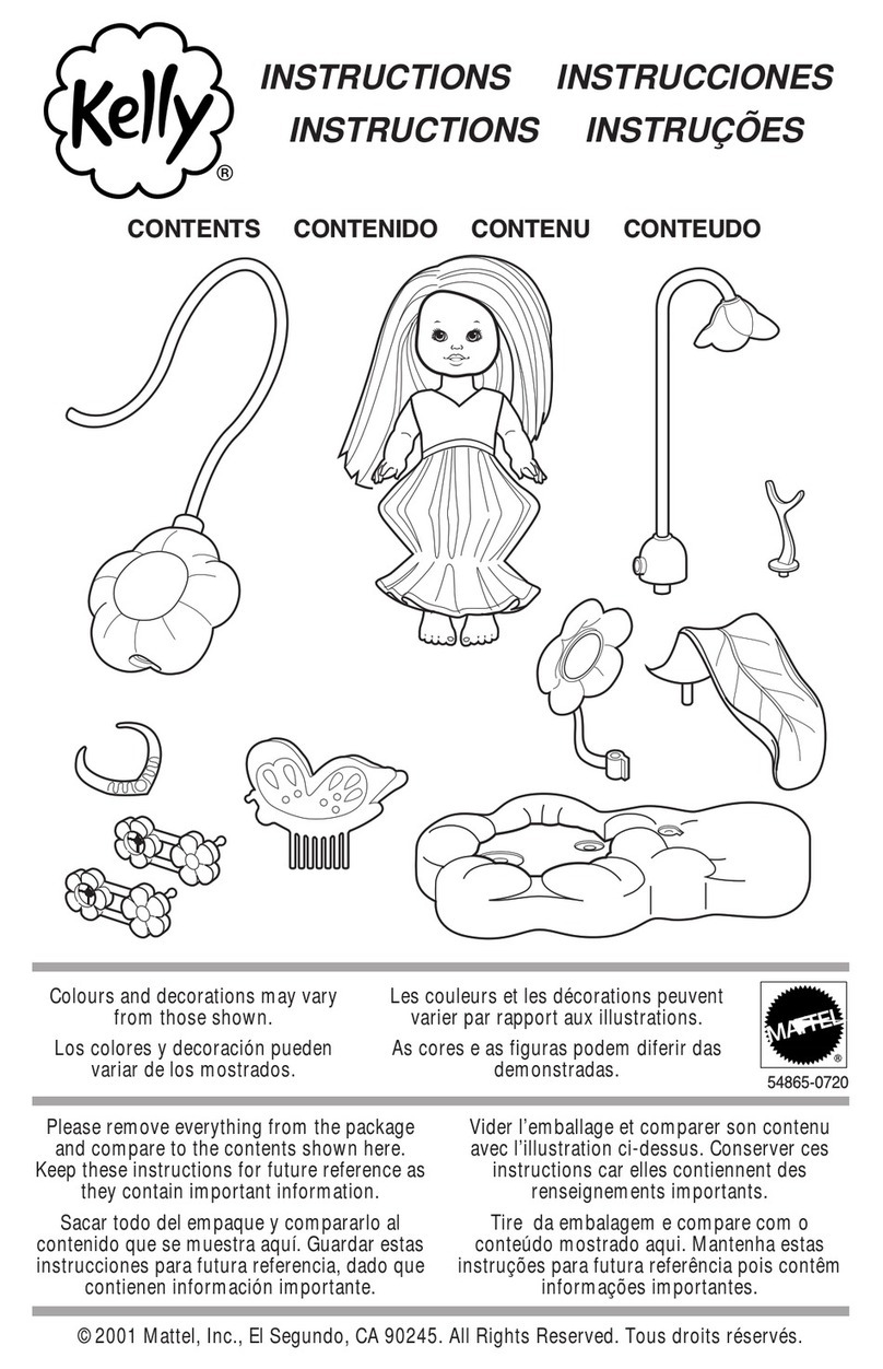 Mattel Kelly 54865-0720 instructions