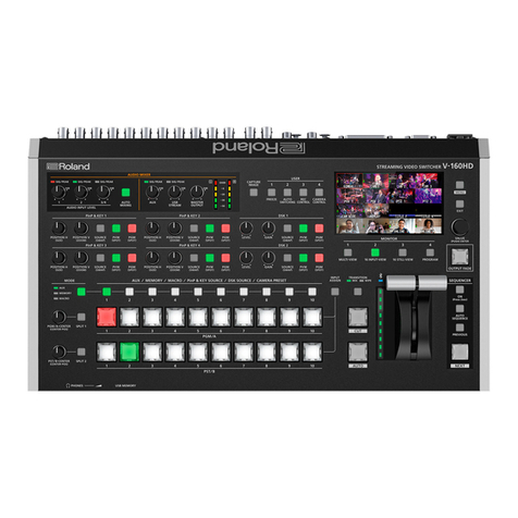Roland V-160HD Use and maintenance manual