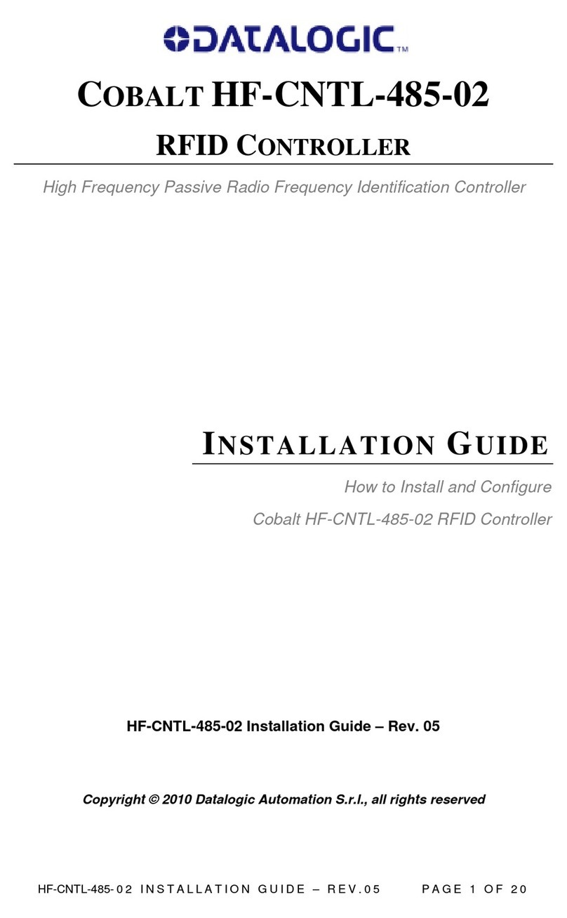 Datalogic COBALT HF-CNTL-485-02 installation guide