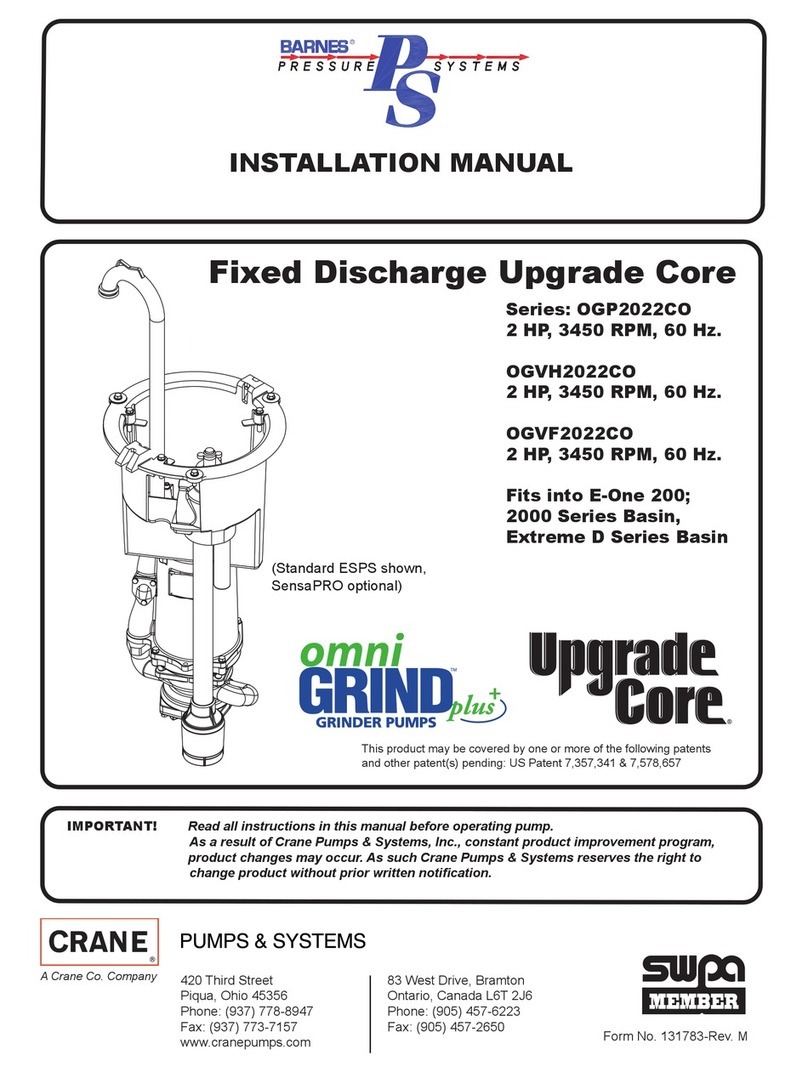 Crane OGP2022CO Series installation manual
