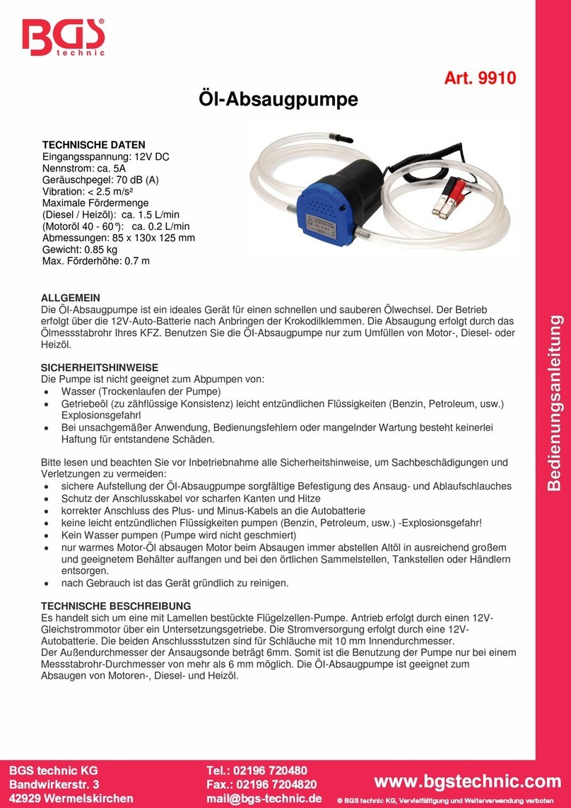 BGS technic 9910 quick start guide