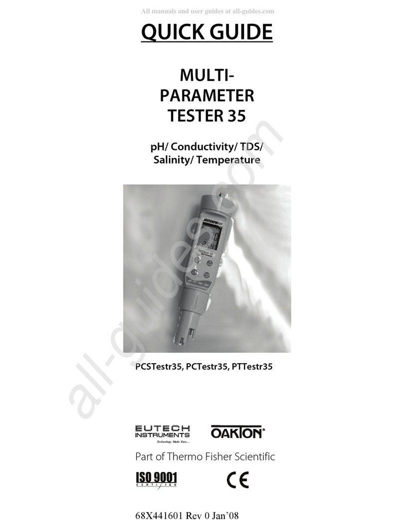 Thermo Scientific EUTECH INSTRUMENTS PCSTestr35 quick guide