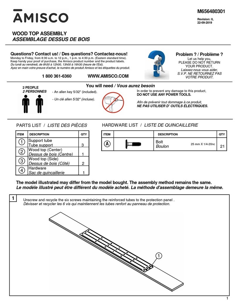 Amisco 50583-PA-93472 User manual