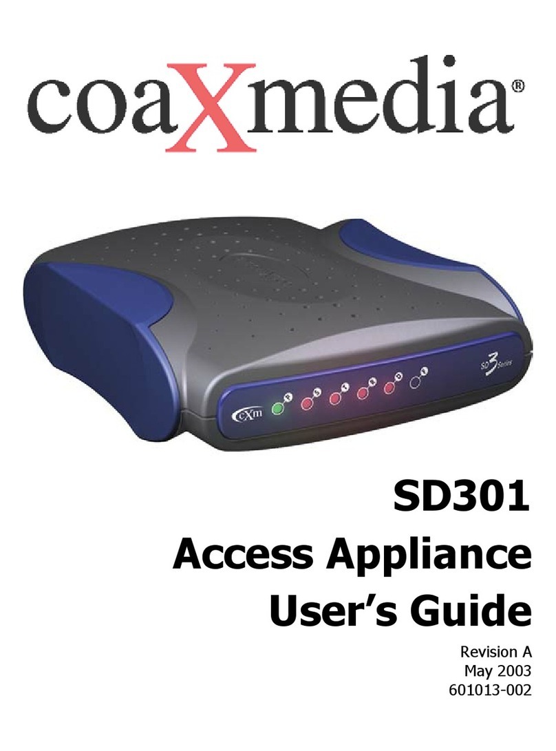 Coaxmedia SD301 user guide