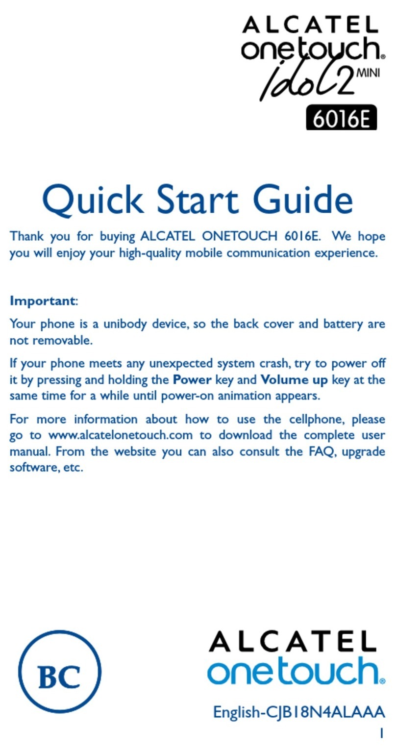 Alcatel ONE TOUCH Idol2 Mini 6016E User manual