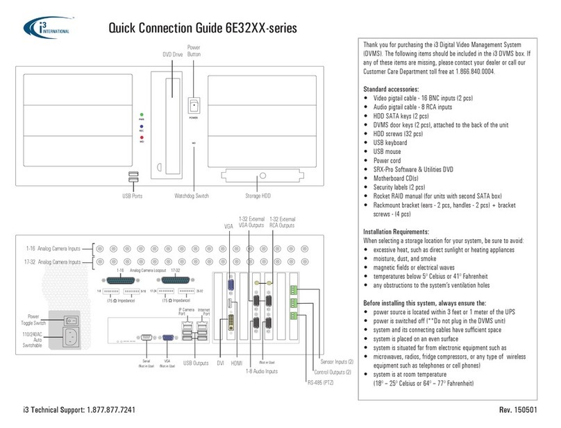 i3 International 6E32 Series Instruction Manual
