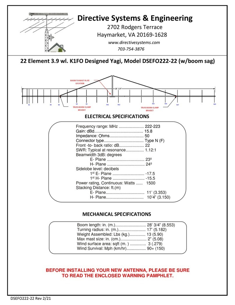 Directive Systems & Engineering DSEFO222-22 manual Directive Systems & Engineering DSEFO222-22 manual