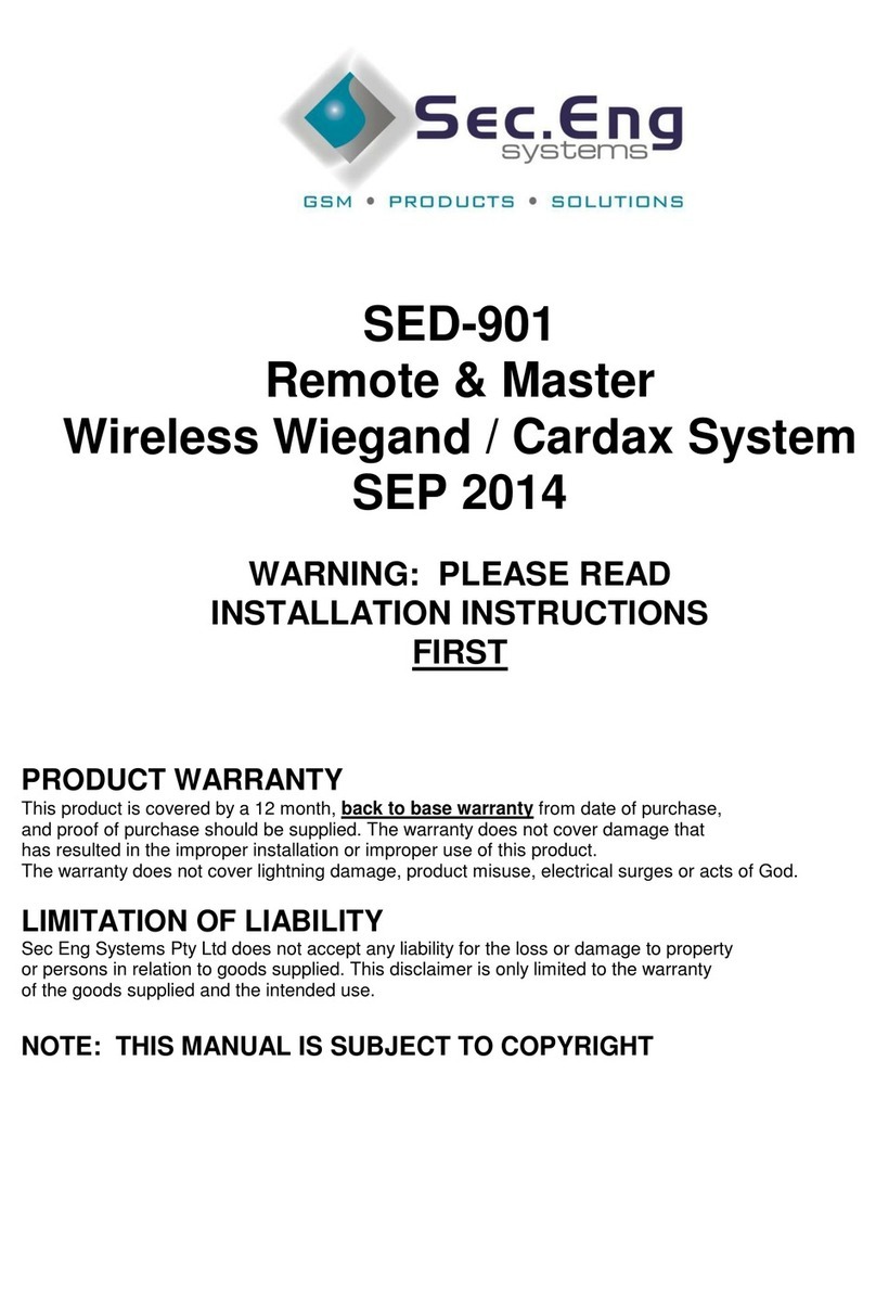 SecEng SED-901 manual