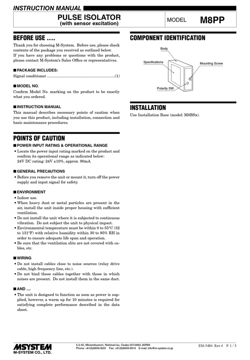M-system M8PP User manual
