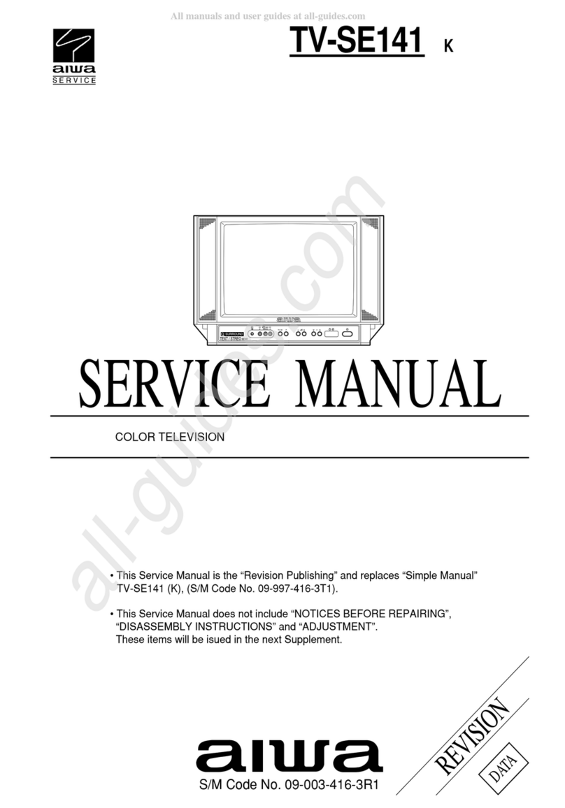 Aiwa TV-SE141 K User manual Aiwa TV-SE141 K User manual
