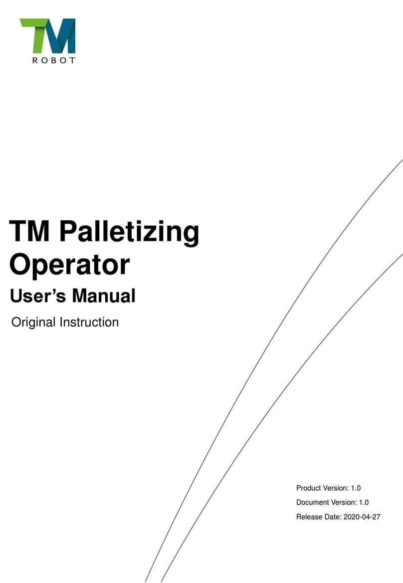 Techman Robot TM Palletizing Operator User manual