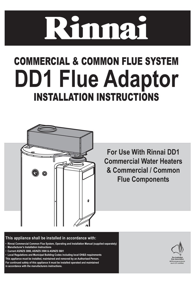 Rinnai DD1 installation instructions