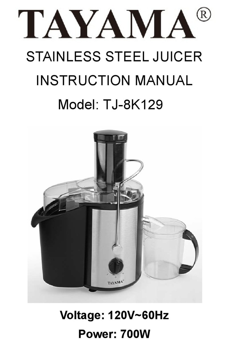 Tayama TJ-8K129 instruction manual